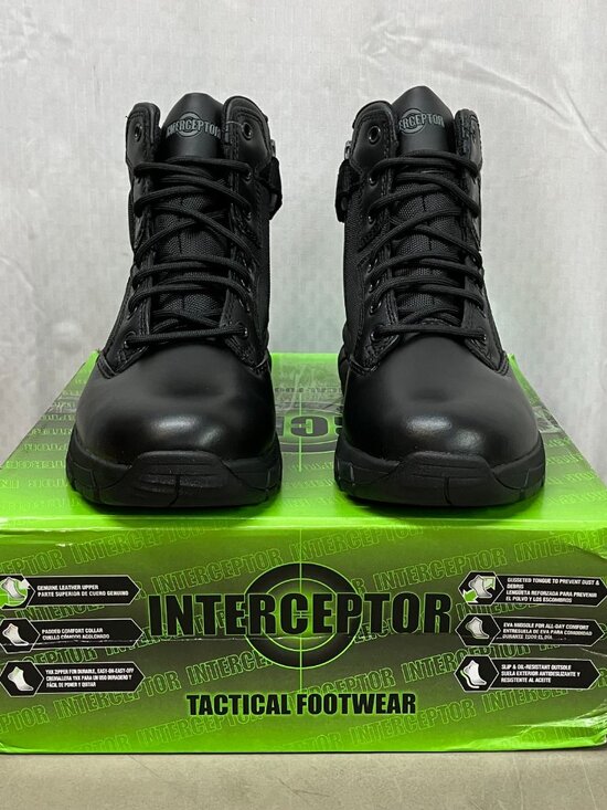 NWT Interceptor Men\'s Litefast Zippered 7.5  Soft Toe Tactical Boots main image 8